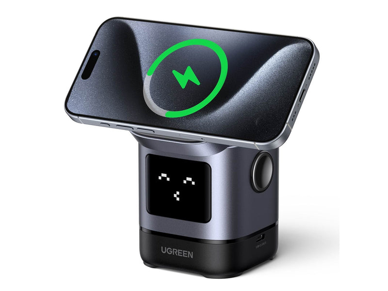 UGREEN Uno 2 In 1 Wireless Charger-Qi2 15w Wireless Charging