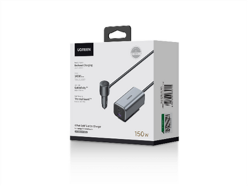UGREEN 150w 4-Port Gan Fast Car Charger