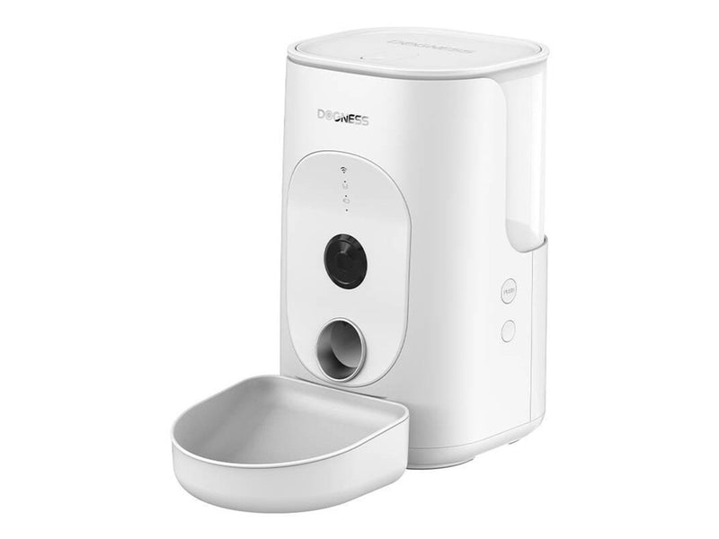 Dogness F15 WiFi 4L smart food dispenser with camera with plastic container (white)