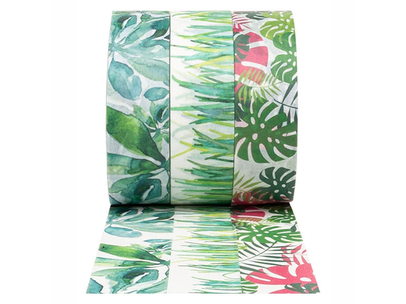 Colorations - Washi Tape Plants 3 Rolls 5mtr.
