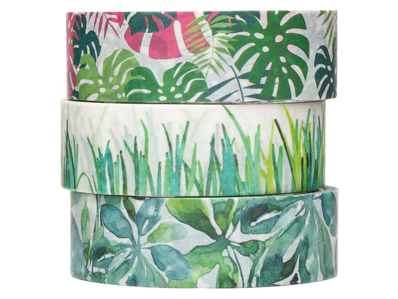 Colorations - Washi Tape Plants 3 Rolls 5mtr.