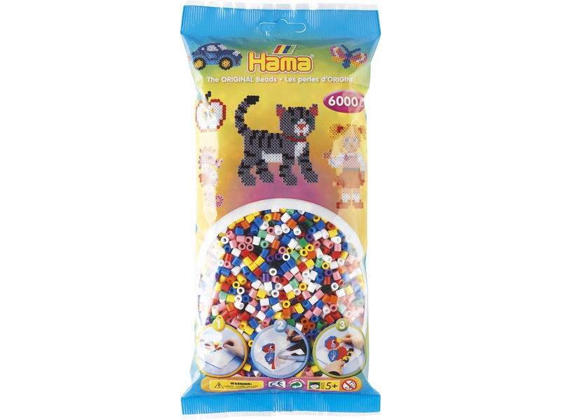 Hama Iron-on Beads Color Mix (00) 6000 pcs.