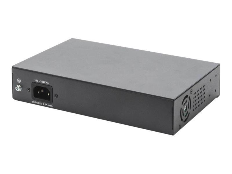 DIGITUS DN-95140 - switch - 8 ports - unmanaged - rack-mountable