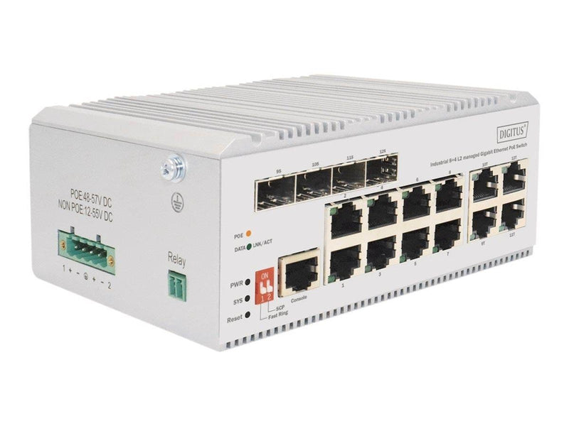 DIGITUS - switch - industrial L2 - 8 ports - Managed