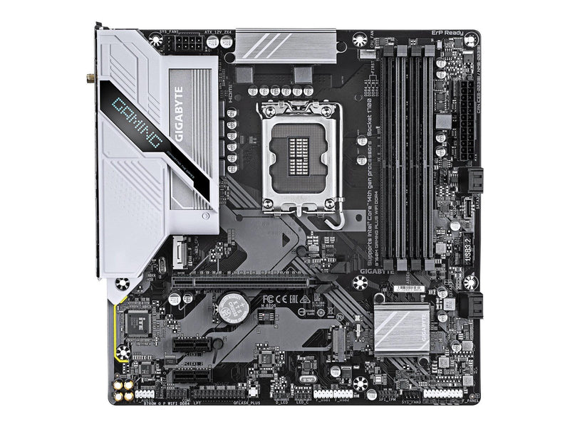 GIGABYTE B760M GAMING PLUS WIFI DDR4 Mainboard - Intel B760 - Intel LGA1700 socket - DDR4 RAM - Micro-ATX