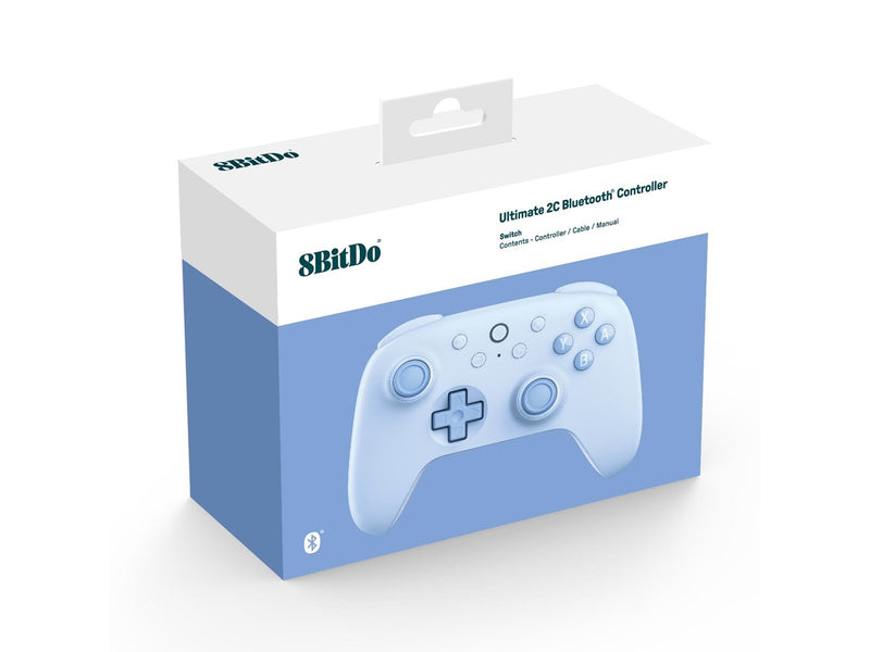 8BitDo Ultimate 2C Bluetooth - Hall Effect - Blue - Nintendo Switch 1 & 2 - Wireless Controller