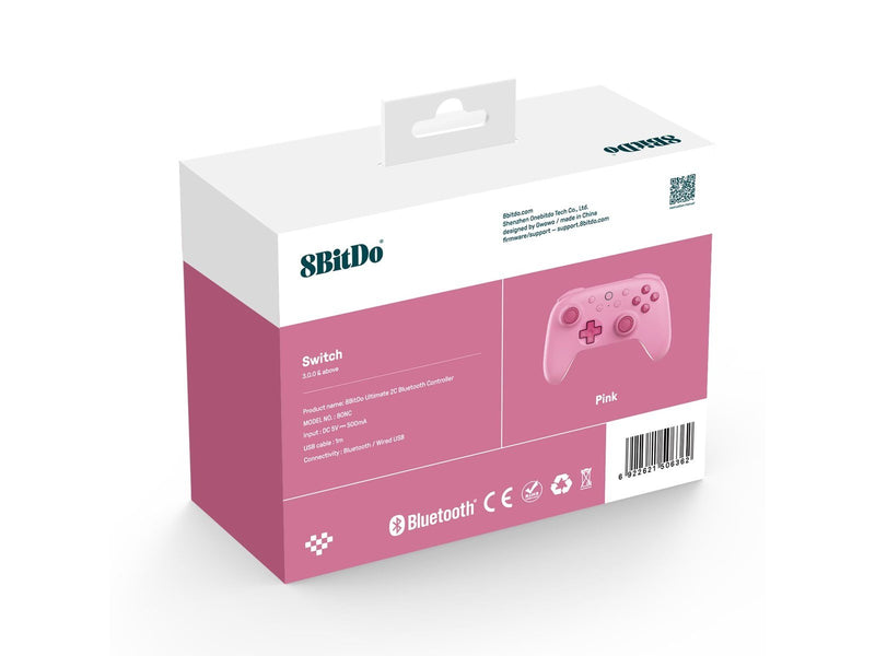 8BitDo Ultimate 2C Bluetooth - Hall Effect - Pink - Wireless Controller