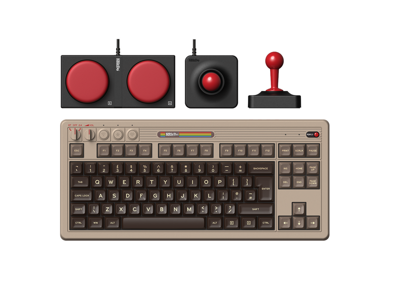 8BitDo Retro Mechanical Keyboard - C64 Edition - ISO - Englisch - UK - Beige
