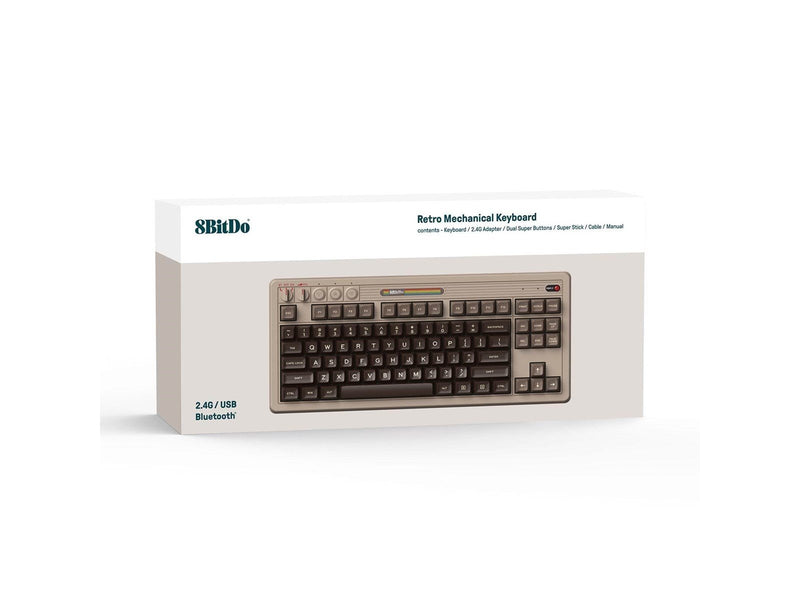 8BitDo Retro Mechanical Keyboard - C64 Edition - ISO - Englisch - UK - Beige