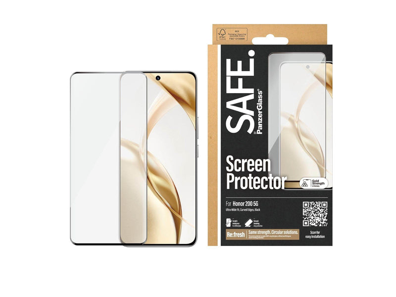 SAFE. by PanzerGlass Screen Protector Honor 200 5G | Ultra-Wide Fit