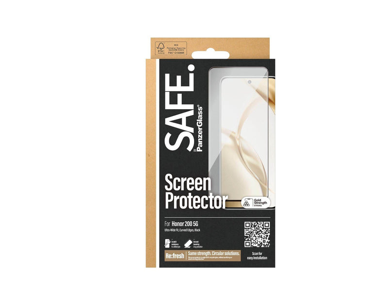SAFE. by PanzerGlass Screen Protector Honor 200 5G | Ultra-Wide Fit