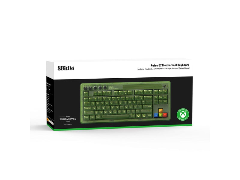 8BitDo Mechanical Keyboard - Xbox Edition - US International - Grün