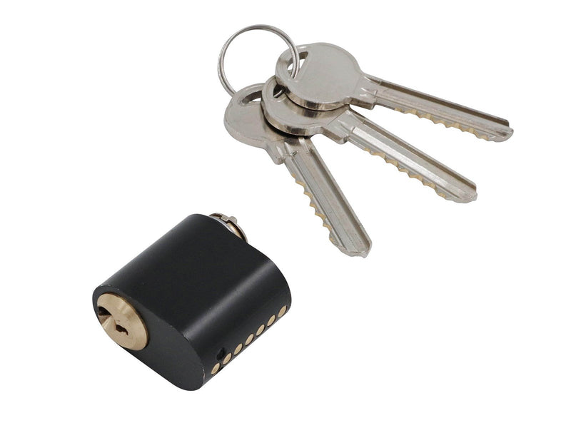 Homeit oval cylinder matt black with 7 pins with 3 keys (1 pc.)