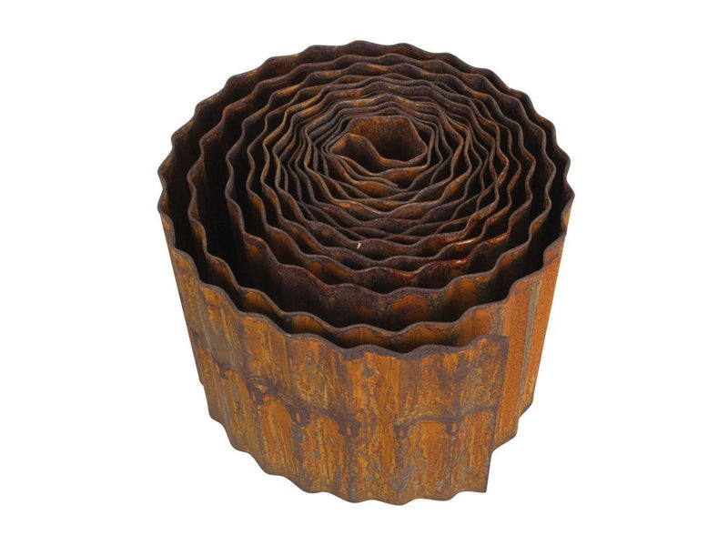 Homeit  lawn edging rusty 16 cm 5 meters