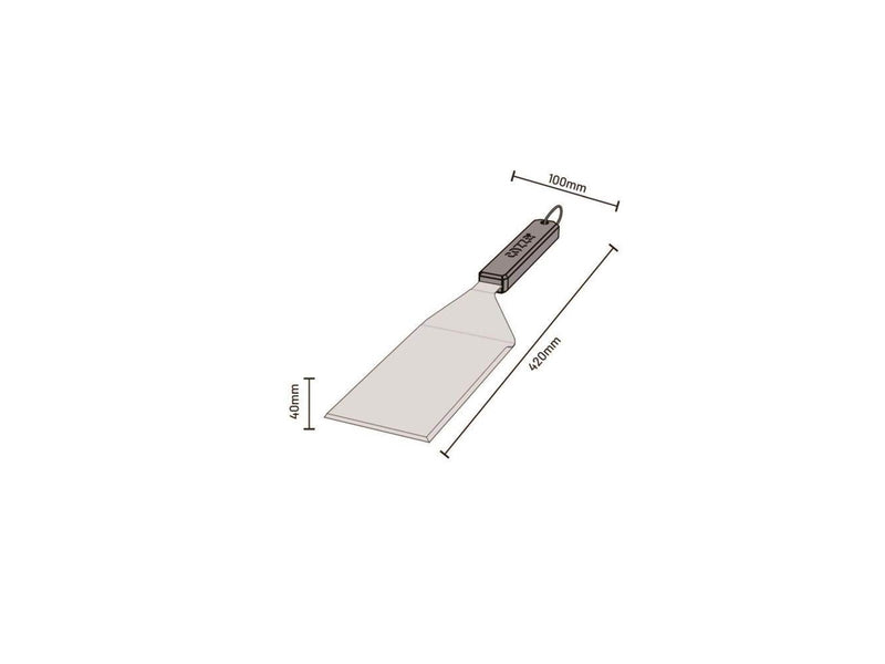 cozze grill spatula 42 cm stainless steel
