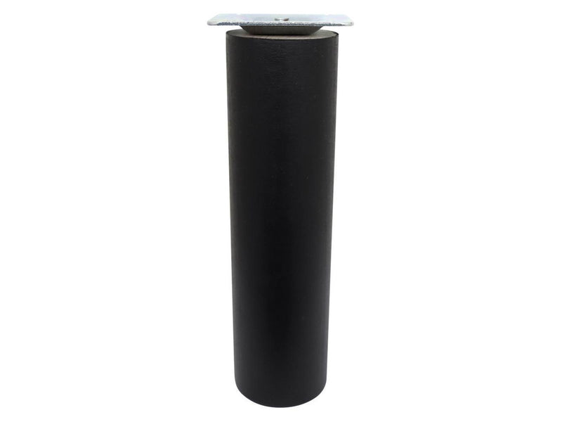 Homeit Round table leg with straight bracket Ø55 x 20 cm beech wood. Black painted. 100% FSC