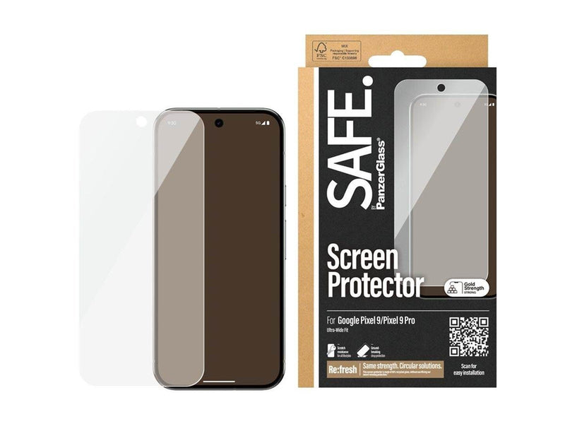 SAFE. by PanzerGlass Screen Protector Google Pixel 9 | 9 Pro | Ultra-Wide Fit