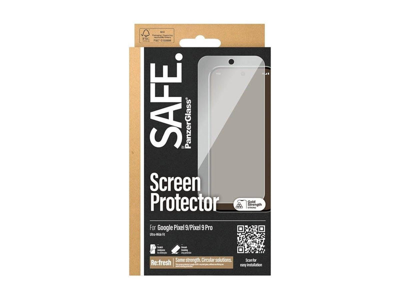 SAFE. by PanzerGlass Screen Protector Google Pixel 9 | 9 Pro | Ultra-Wide Fit