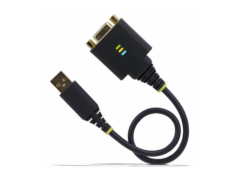 StarTech.com 1ft/30cm USB to Null Modem Serial Adapter Cable FTDI RS232 - USB / serial cable - USB to DB-9 - 30 cm