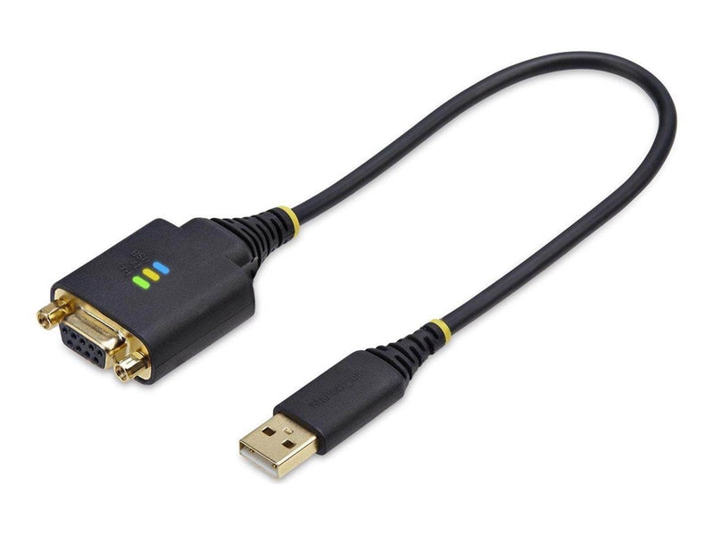 StarTech.com 1ft/30cm USB to Null Modem Serial Adapter Cable FTDI RS232 - USB / serial cable - USB to DB-9 - 30 cm
