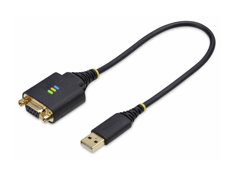 StarTech.com 1ft/30cm USB to Null Modem Serial Adapter Cable FTDI RS232 - USB / serial cable - USB to DB-9 - 30 cm