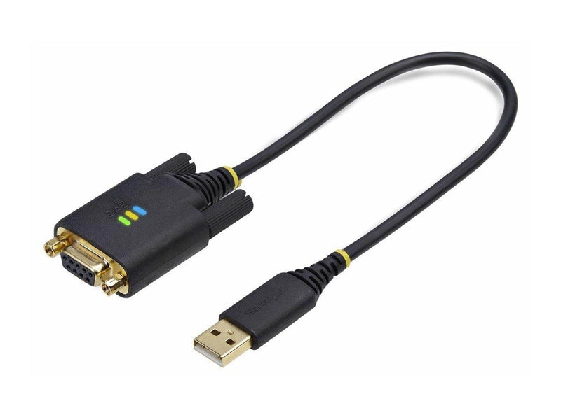 StarTech.com 1ft/30cm USB to Null Modem Serial Adapter Cable FTDI RS232 - USB / serial cable - USB to DB-9 - 30 cm