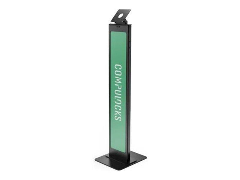 Compulocks BrandMe stand - for tablet enclosure - brandable - black - with Lighting Kit
