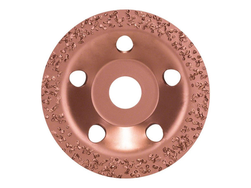 Bosch grinding cup - for wood concrete limestone fibreglass softwood hardwood tile adhesive marble rubber epoxy cork paint on wo