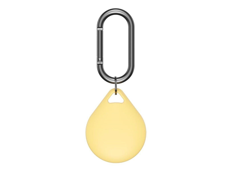 KeyBudz Secure Dock for AirTag 4-pack - Pastel Yellow