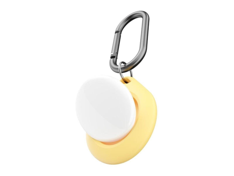 KeyBudz Secure Dock for AirTag 4-pack - Pastel Yellow