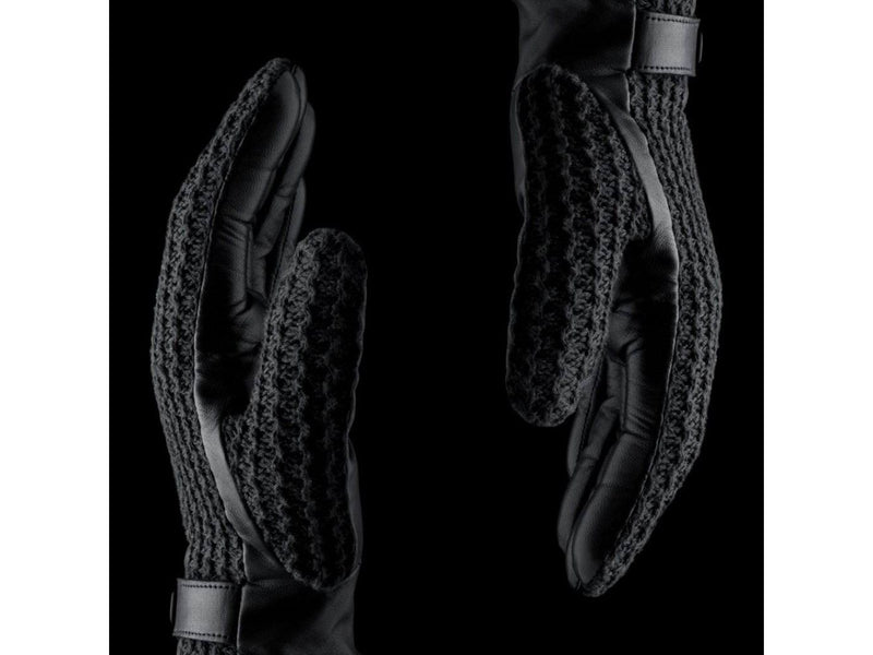Mujjo Leather Crochet Touchscreen Gloves Size 8.5