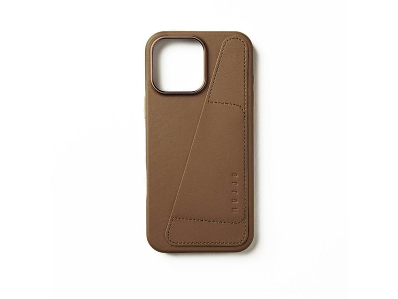 Mujjo Wallet Leather Case for iPhone 16 Pro Max - Tan