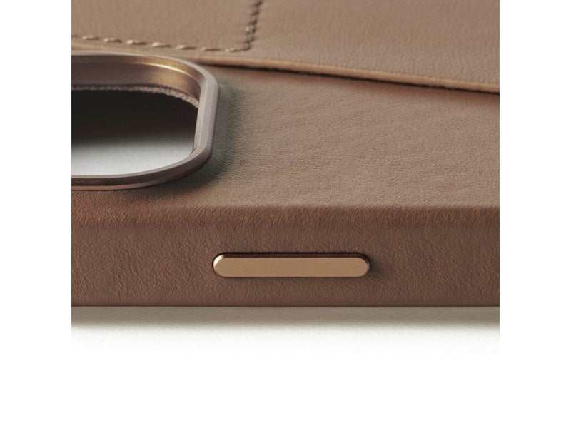 Mujjo Wallet Leather Case for iPhone 16 Pro Max - Tan