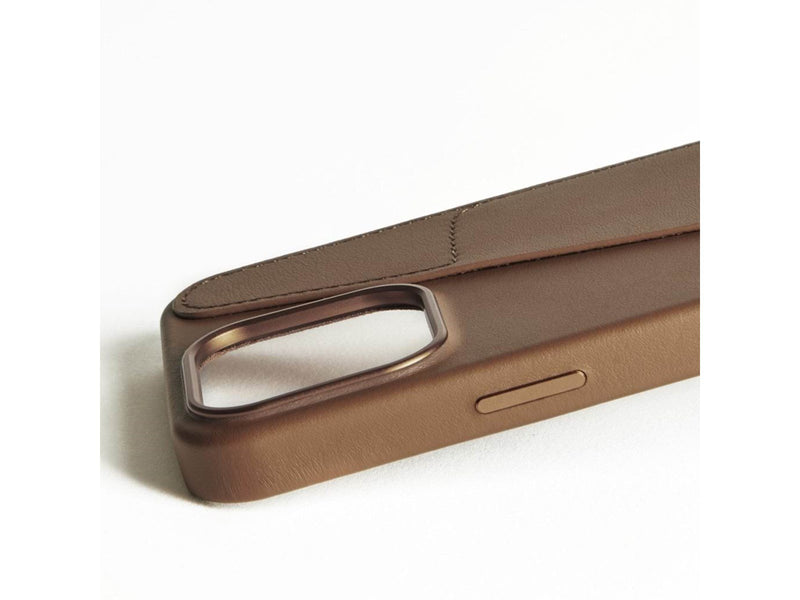 Mujjo Wallet Leather Case for iPhone 16 Pro Max - Tan