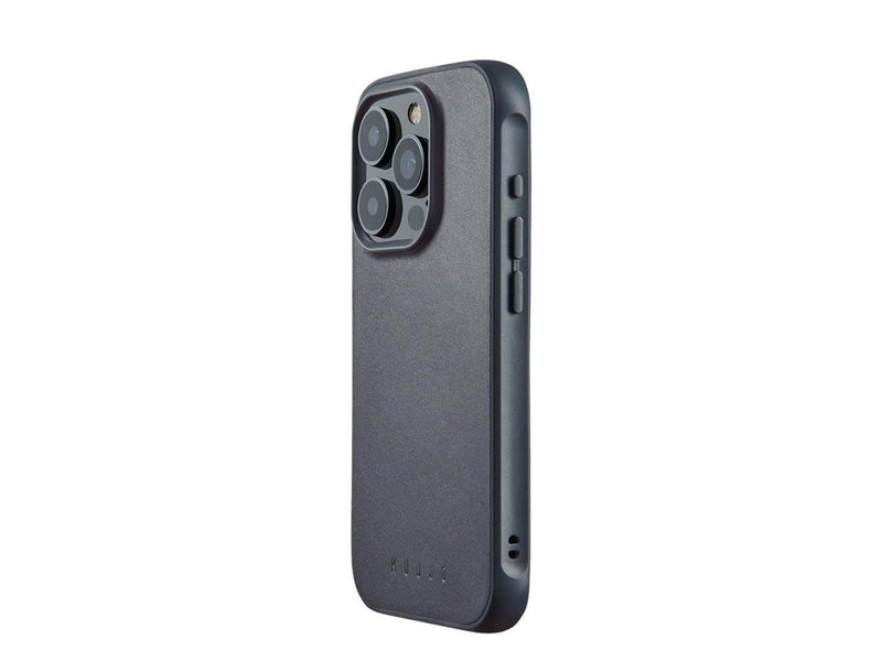 Mujjo iPhone 15 Pro Shield impact case - Steel Blue