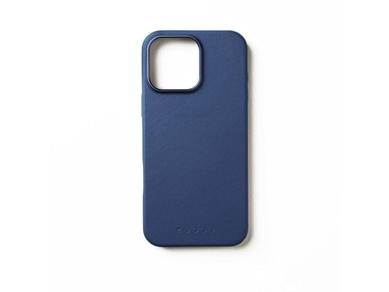 Mujjo Leather Case for iPhone 16 Pro Max - Blue