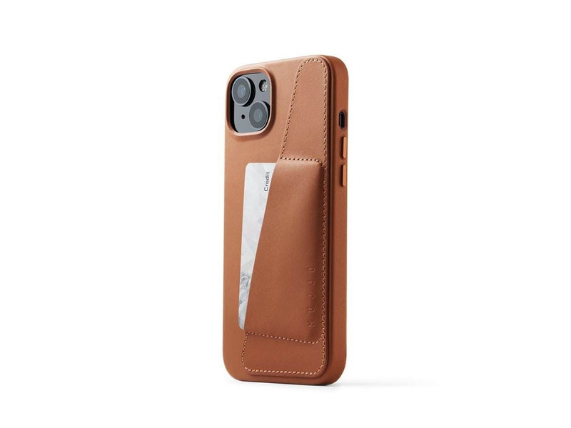 Mujjo Full Leather Wallet Case for iPhone 15 Plus