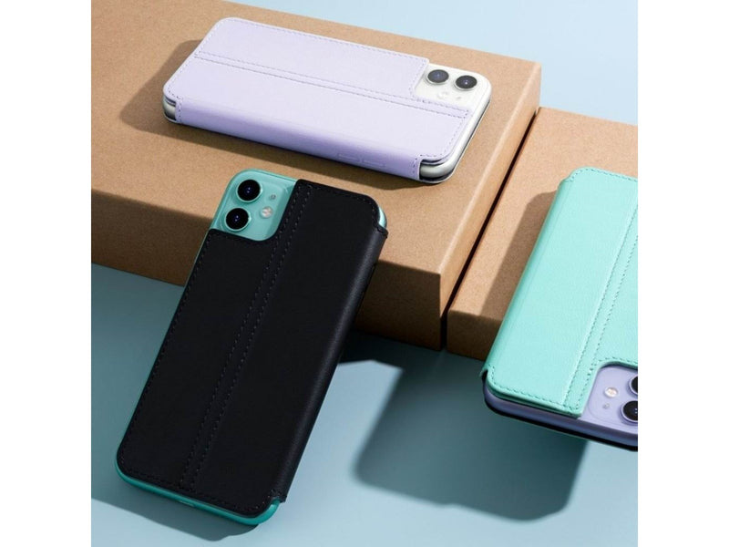 Twelve South SurfacePad for iPhone 11 - Razor Thin nappa leather - Thistle Grey
