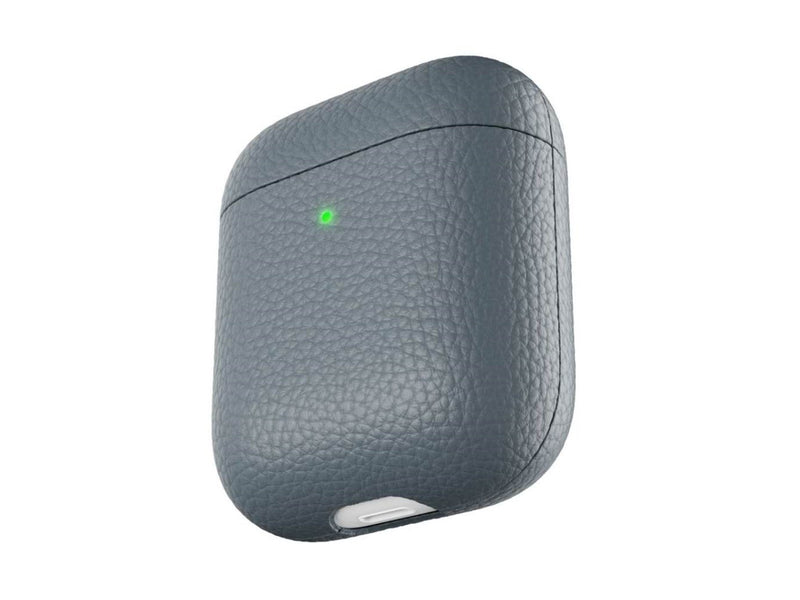 KeyBudz PodSkinz Artisan Series Leather Case - Handcrafted Leather Case for your Airpods - Slate