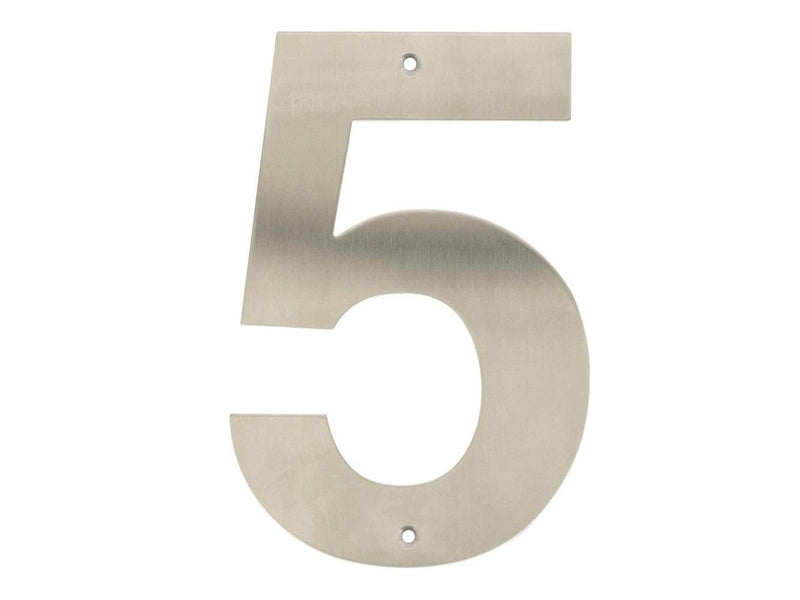 Homeit house number 5 stainless steel