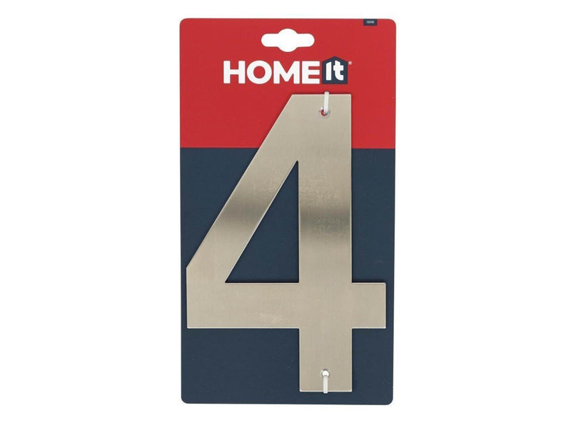 Homeit house number 4 stainless steel