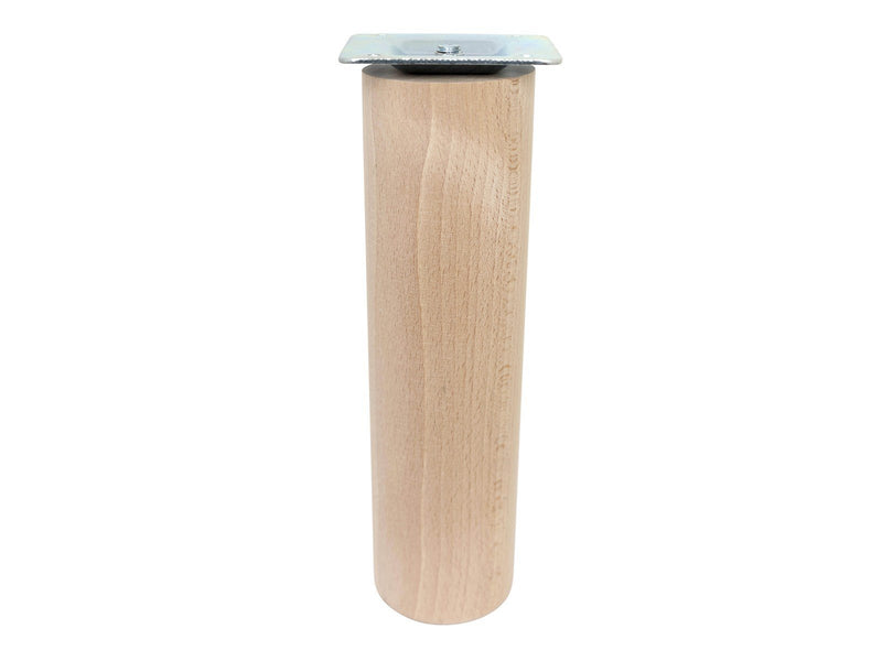 Homeit Round table leg with straight bracket Ø55 x 20 cm beech wood. 100% FSC.