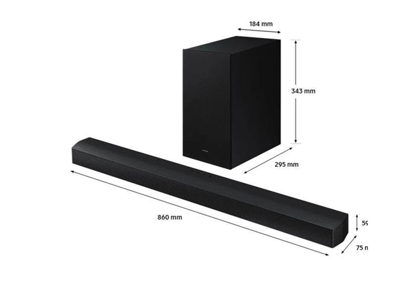 Samsung HW-B650D - sound bar system - for home theatre - wireless