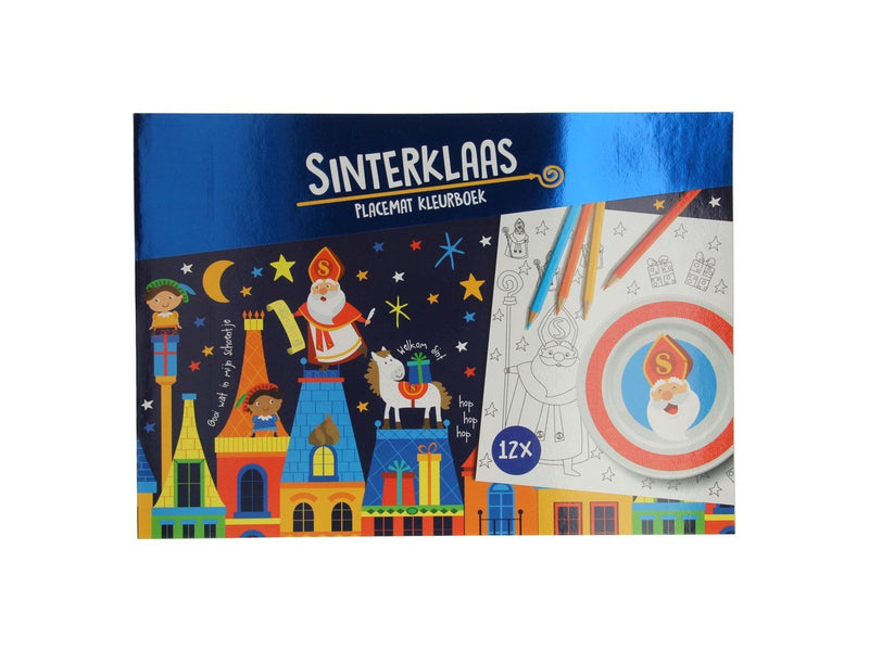 Wins Holland - Placemats Coloring Book Sinterklaas 12 pcs.