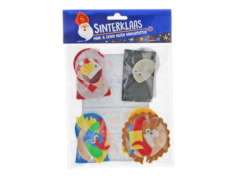 Wins Holland - Make your own Felt Finger Puppets Sinterklaas 4 pcs.