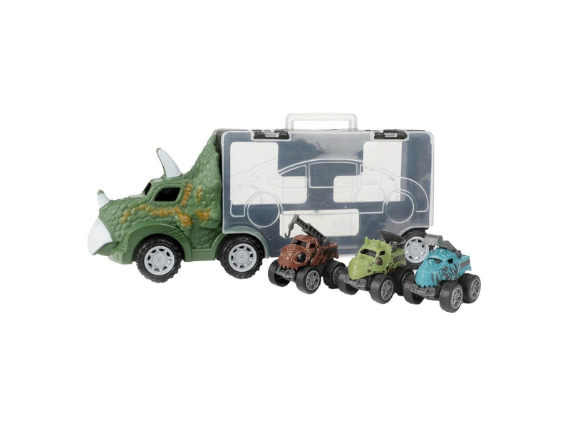 World of Dinosaurs Dino Truck with 3 Pull-back Cars