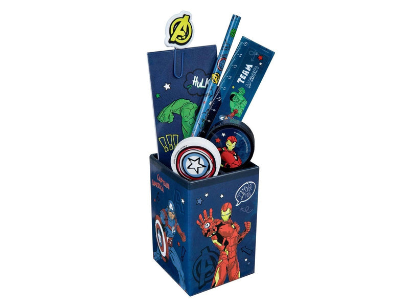 Undercover Avengers desk set 6 pieces.