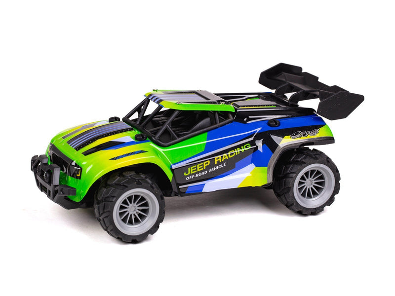 TEC-TOY Speed Racing Dirt Stars - Jeep Racing - R/C 1:20 2.4G 3.7V Li-ion - Blue/yellow
