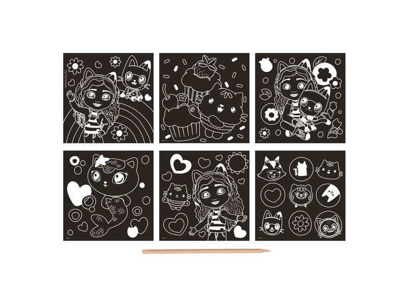 Creative Craft Group - Scratch Cards Gabby's Dollhouse Set 7pcs.