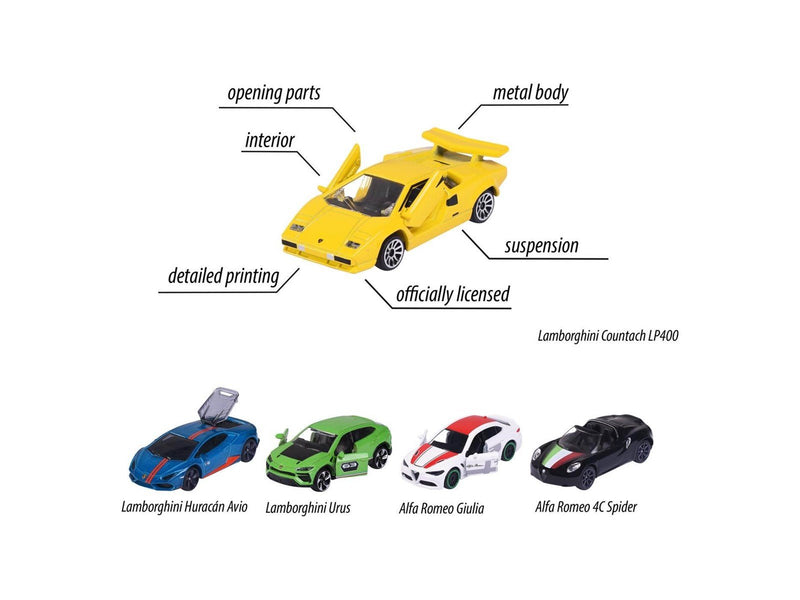 Majorette - Dream Cars Italy Cars 5pcs.